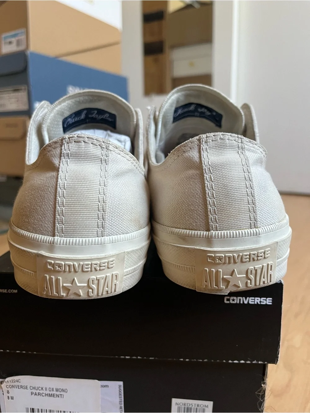 Converse Chuck Taylor II 2 in Parchment/Off-White 8 - Picture 6 of 16